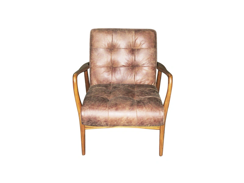 A Variety Of  Specifications Brown Chair Customized With Arms And Soft Cushion 1