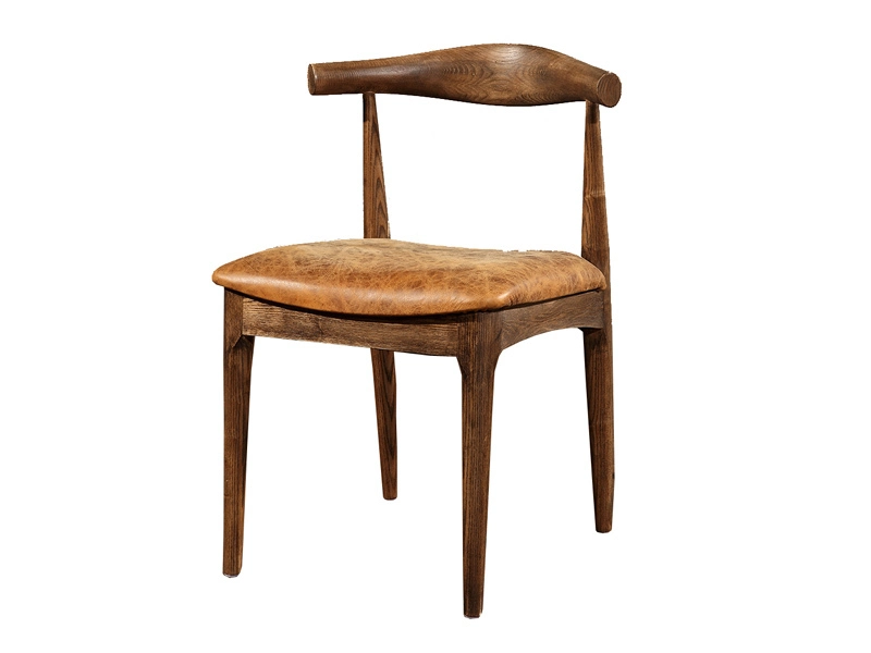 Mid-Century Vintage Leather Dining Chair 1