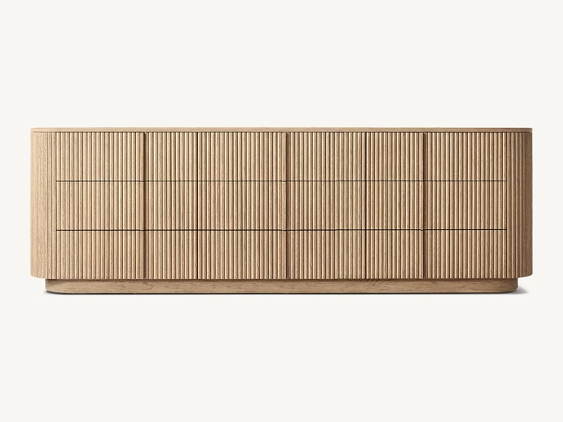 Oak Solid Wood Dresser Faddish Modern Style Bedroom Dresser2 1