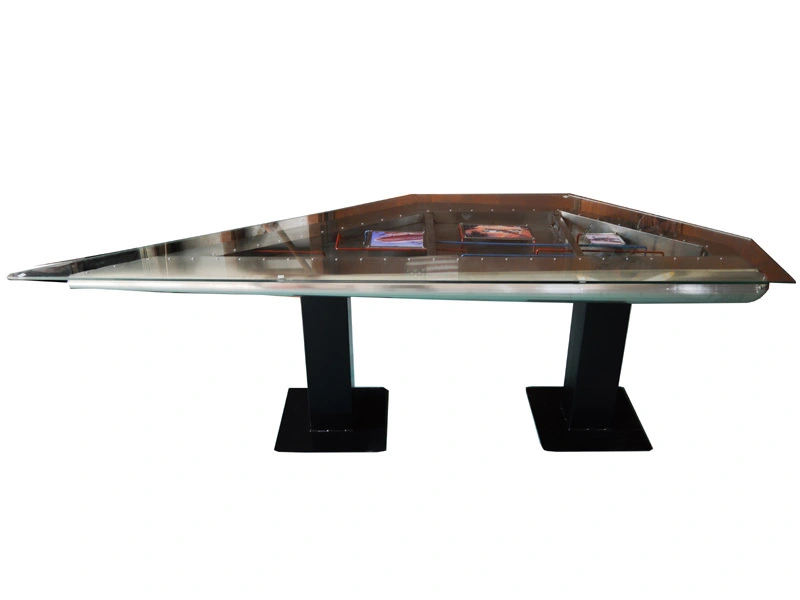 Aluminum Cover Vintage Style Metal Rivets Wing Desk For Office 1