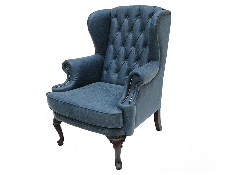 Retro Big Single Button Tufted Armchair 1