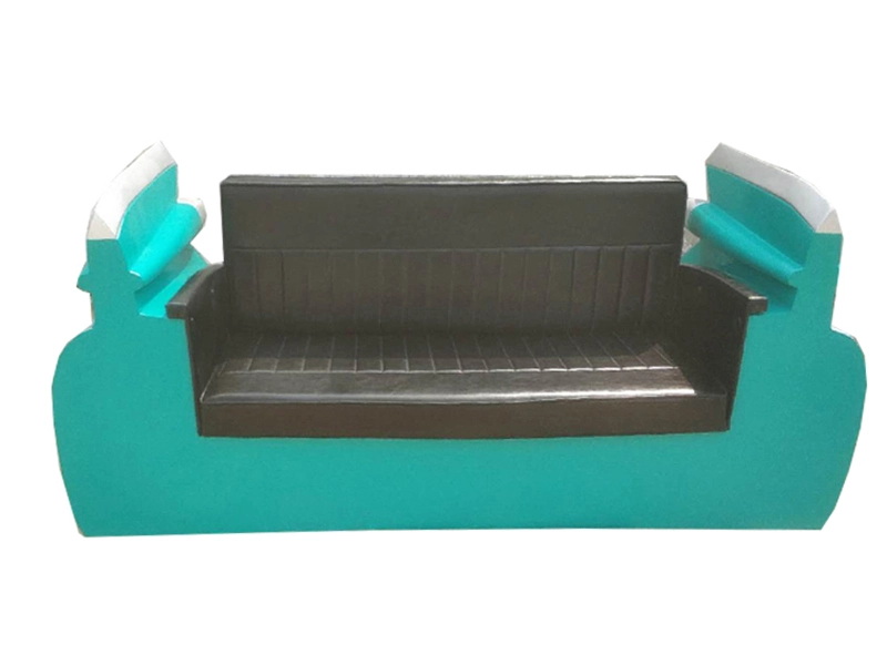 Antique Ambassador Car Sofa Industrial Green Leather Car Sofa Pink Leather Auto Mobile furniture Car Sofa Bar Couches 1