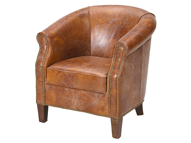 Tub Antique Leather Armchair 1