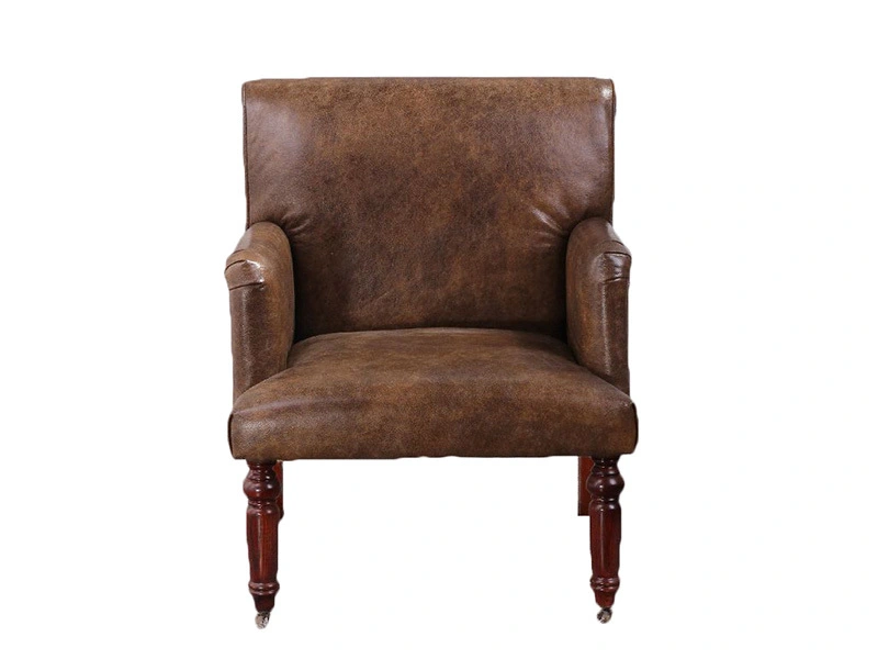 Vintage Wood Legs Armchair 1