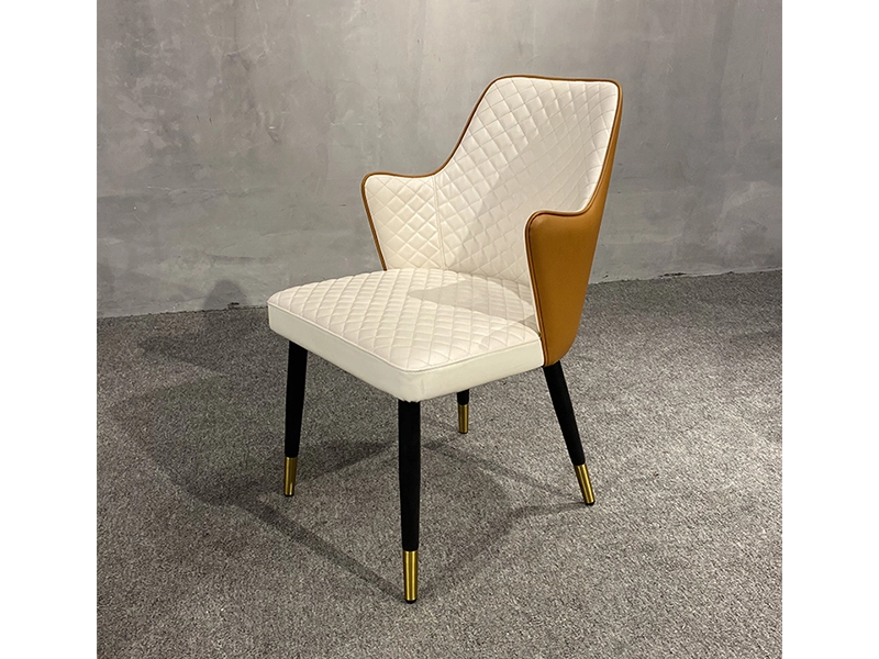 Wedding Event Party Restaurant Furniture FabricLeather Metal Armrest Dining Chair Italian Style Chair With Metal Legs 1