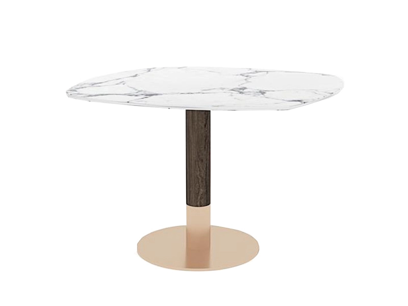 Marble Dining Table Marble Top Dining Table Set Simple Gold Legs Dining Table Set 4 Seater 1