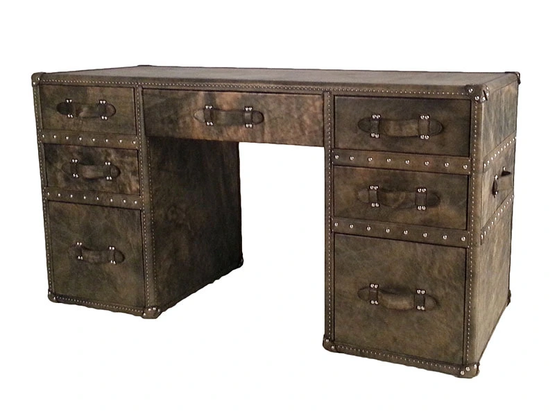 Vintage Leather Rio Home Office Desk 1