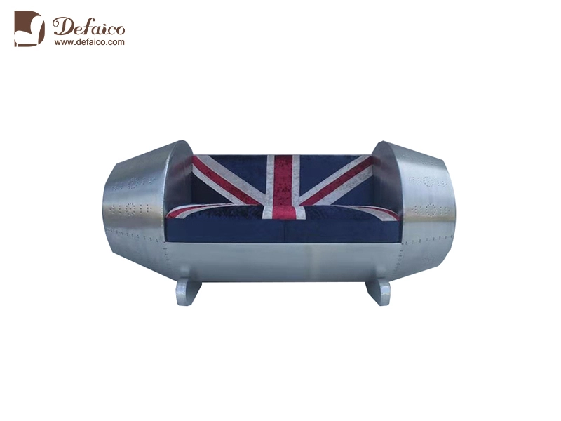 Aluminium Lounge Chair Aviator Sofa Morden Leather Sofa Set High End American Style Furniture 1