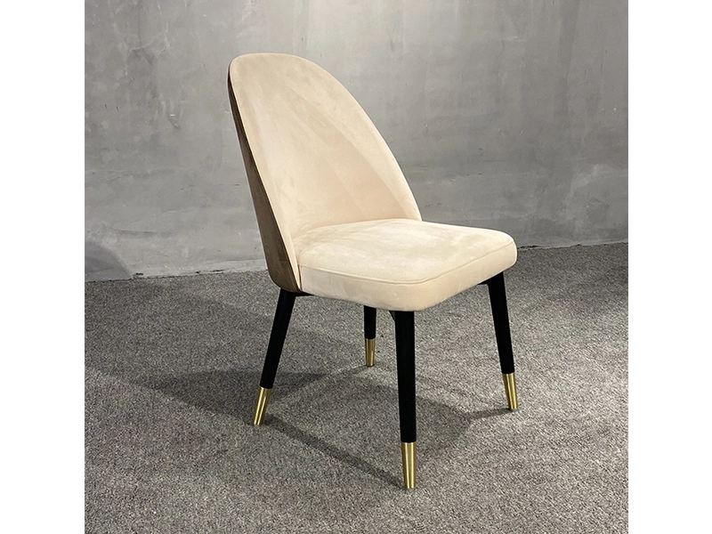 Factory Supply Home Funiture Wooden Leg Fabric Leisure Chair 1