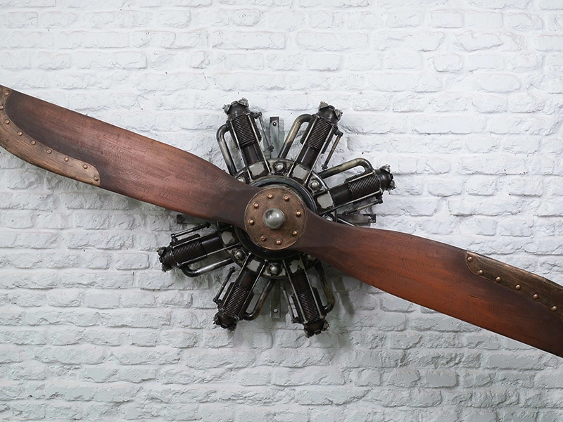 2 Fin Large Aircraft Head Propeller Ornaments 1