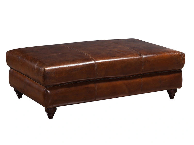 Retro Leather Sofa Coffee Table 1