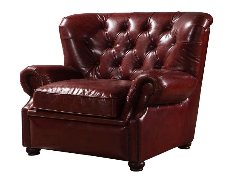 Wing Back Chesterfield Sofa Chair 1