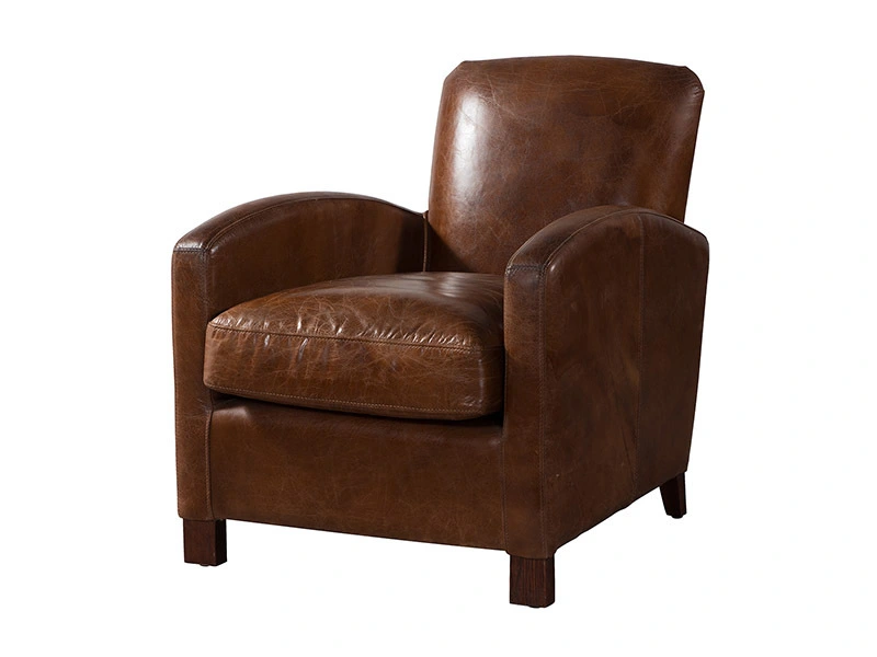 Comfy Leather Club Armchair 1