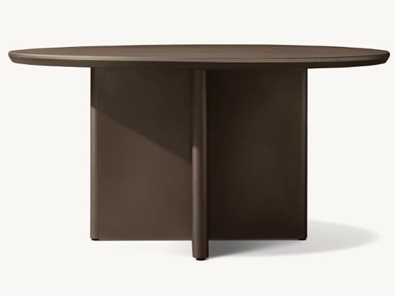 ALUMINUM ROUND DINING TABLE 1