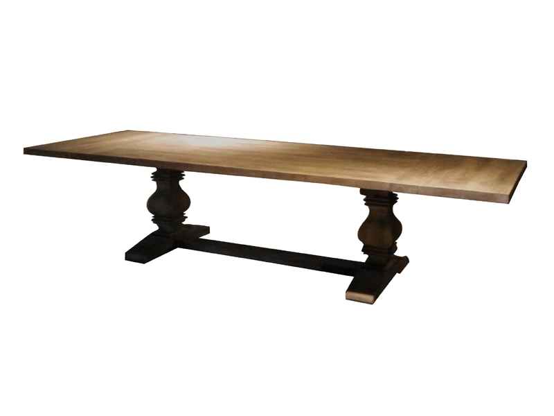 French Style Solid Wood Rectangular Dining Table 1