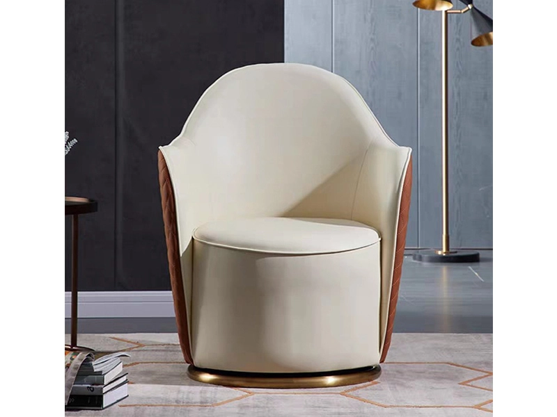 Italian Furniture Sofa Chair Luxury single person sofa Living Room Leather Leisure Chair 1