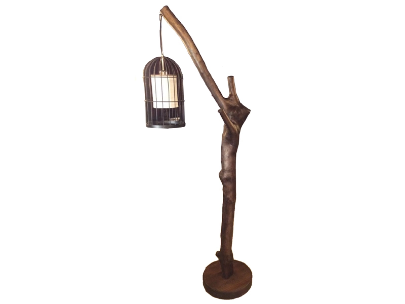 Original Ecological Solid Wood Pole Lighting 1