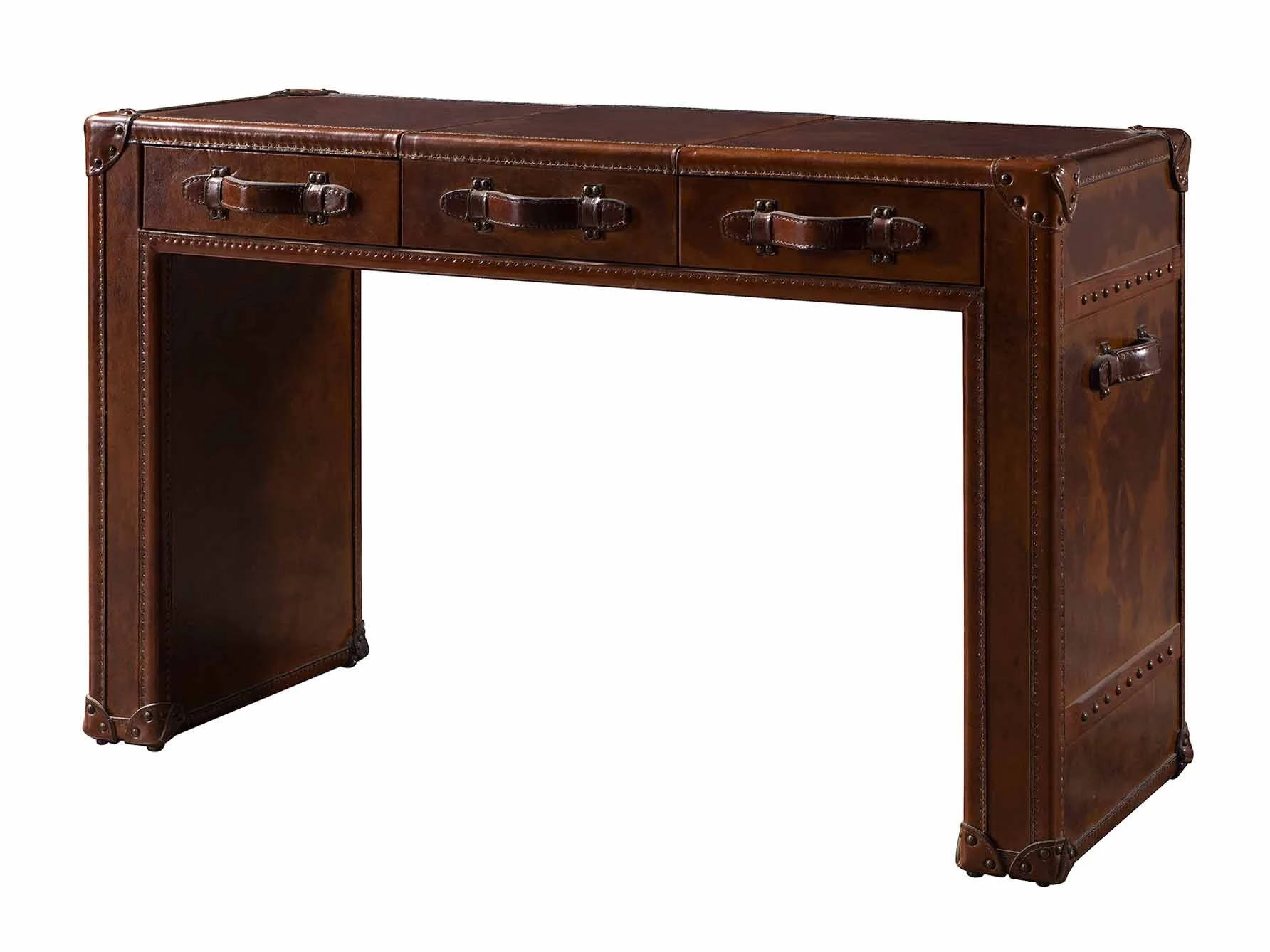 Vintage Leather Office Table 1