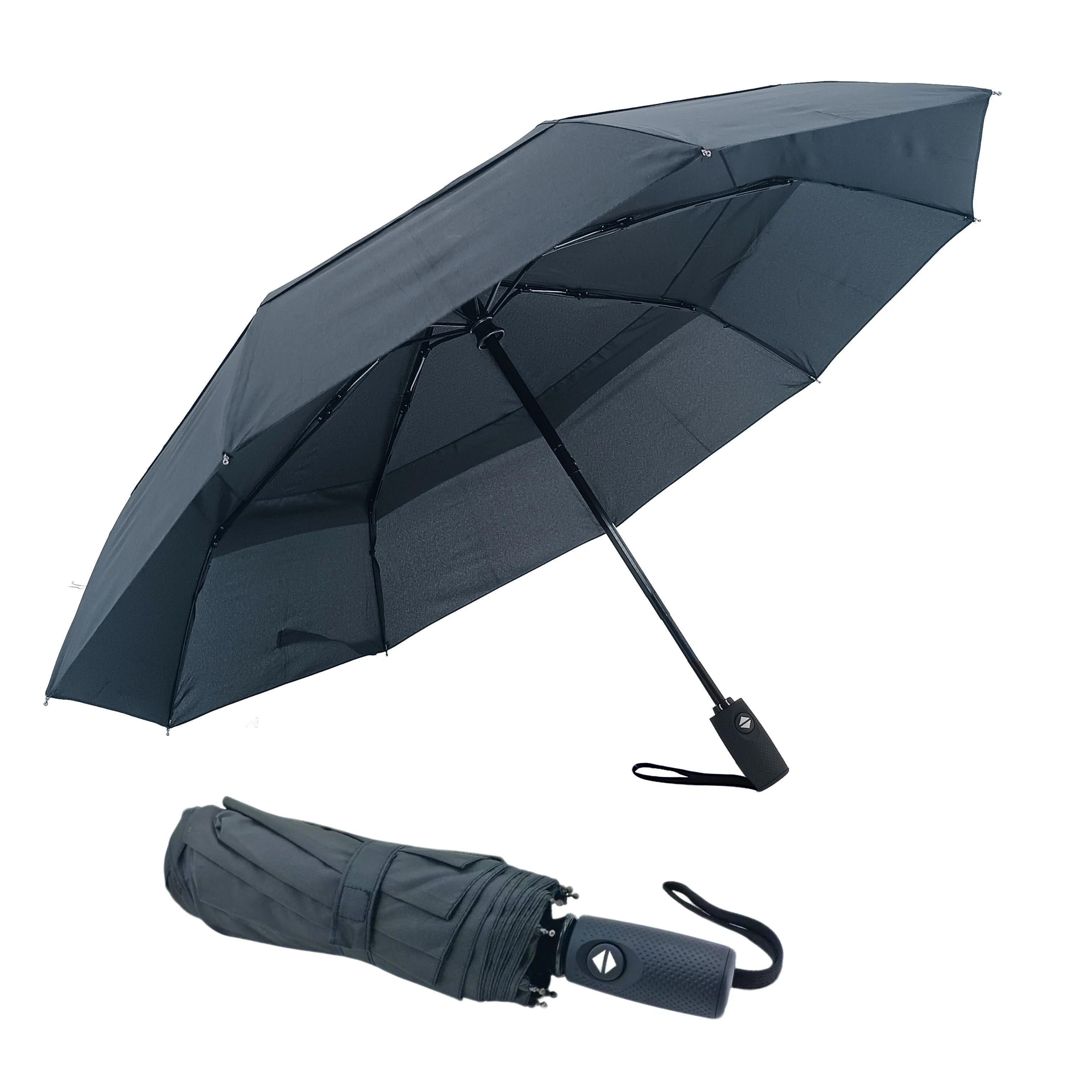 Fully Automatic Windproof Travel Umbrella With Double Vents Compact Portable & Strong 1