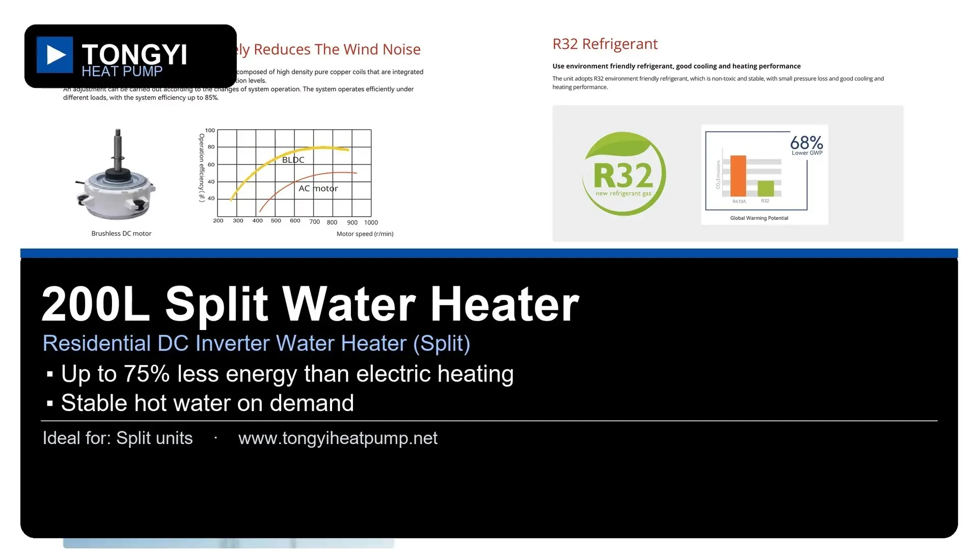 Residential Heat Pump Water Heater Residential DC Inverter Water Heater (Split) Wholesale - TONGYI 1