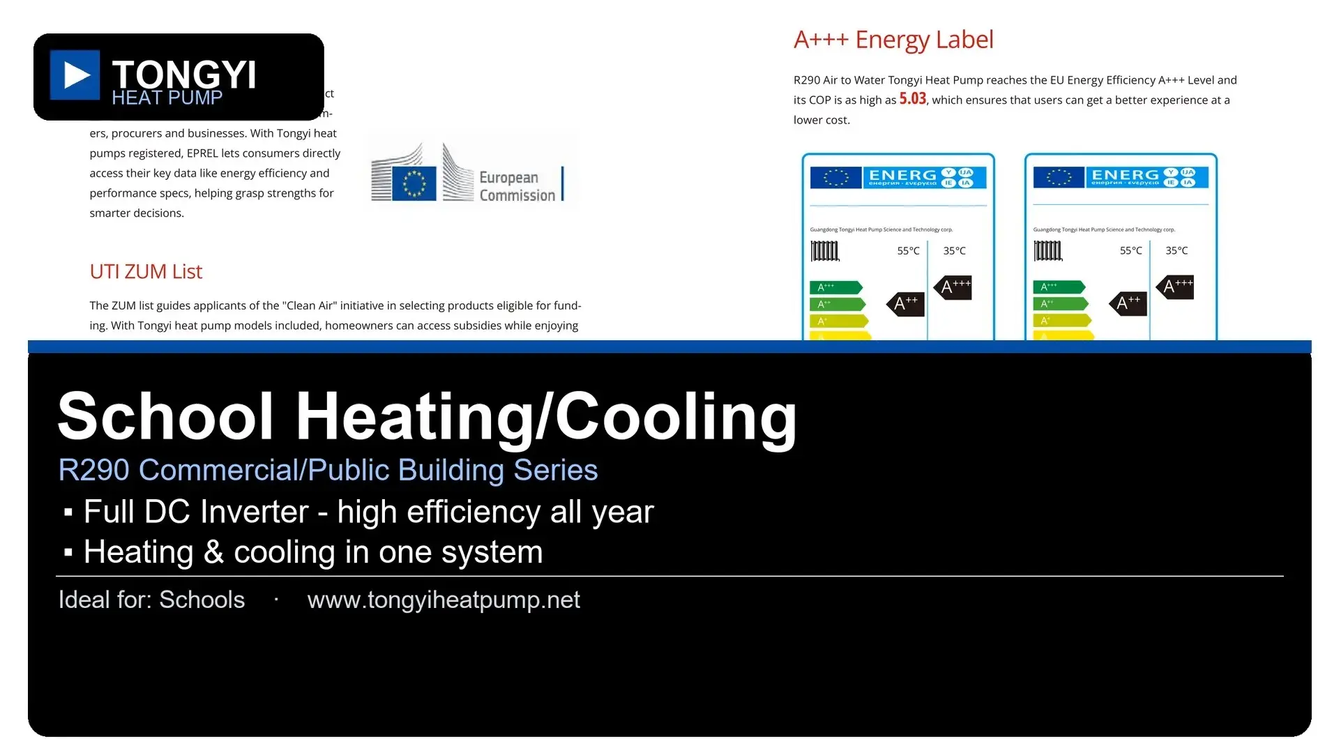 R290 Air to Water Heat Pump by TONGYI 1
