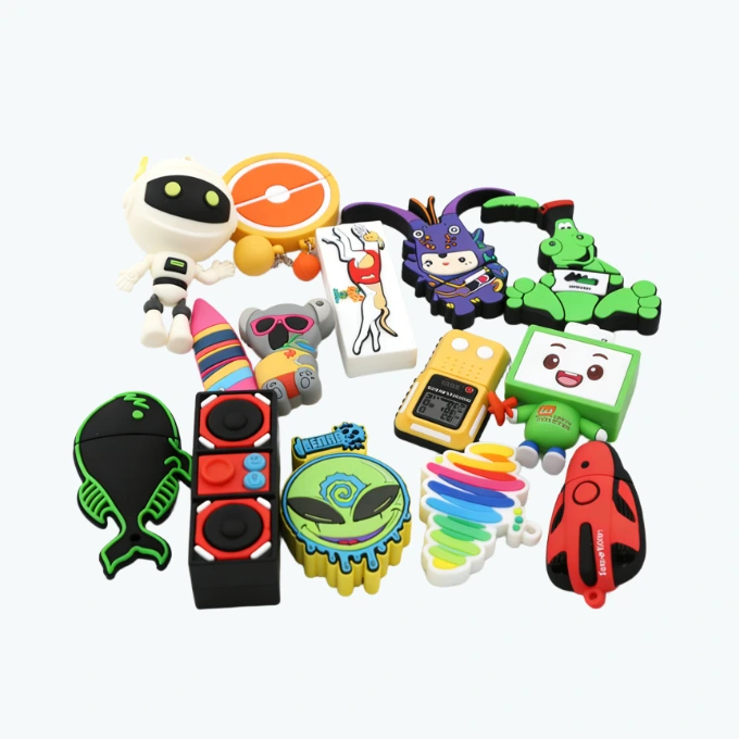 100% Custom USB Flash Drive Customized Rubber Silicone Flashdrive 1