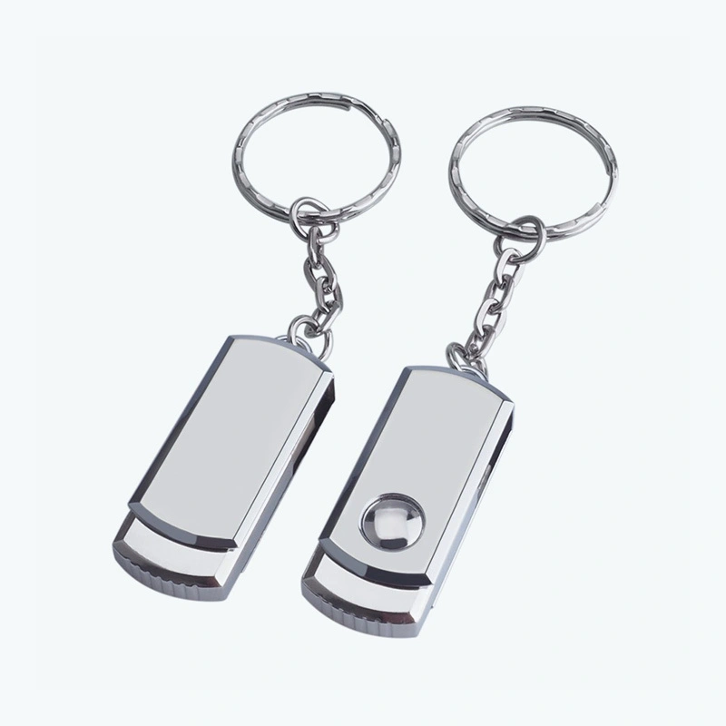 Swivel Keychain USB Flash Drive Built-in Keychain Design 1