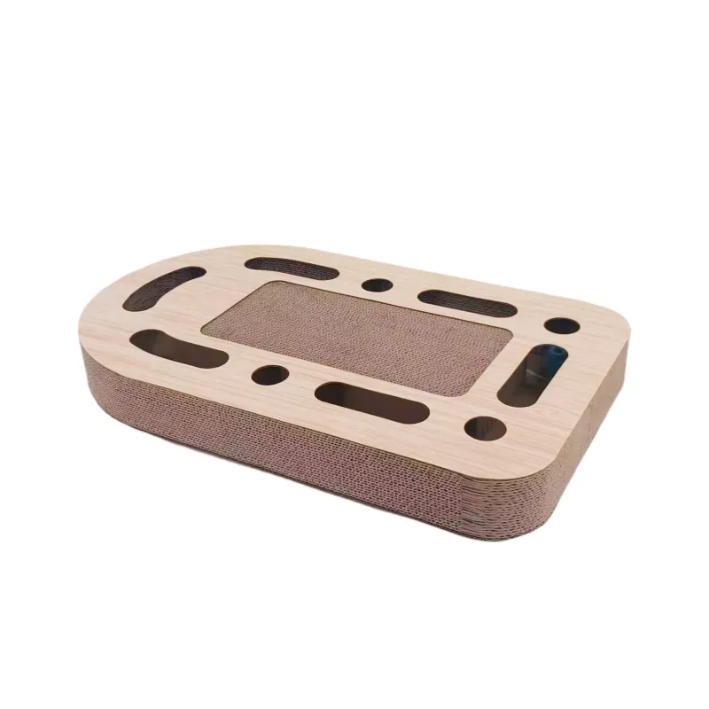 Wholesale custom turntable funny cat track ball cat scratch plate WJ-0018