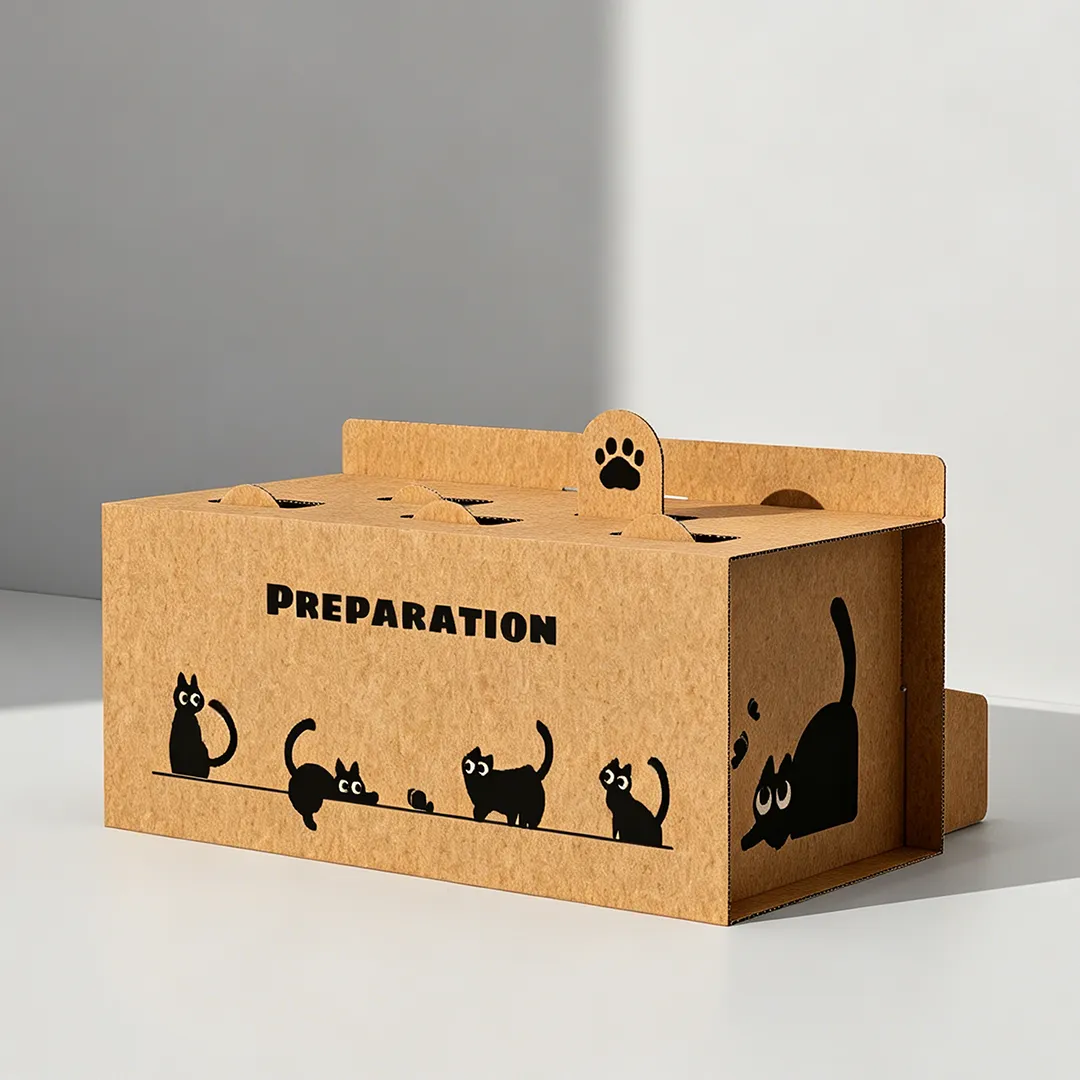 Wholesale Custom Cute Whack-a-Mole Corrugated Cat Toy WJ-0016 6