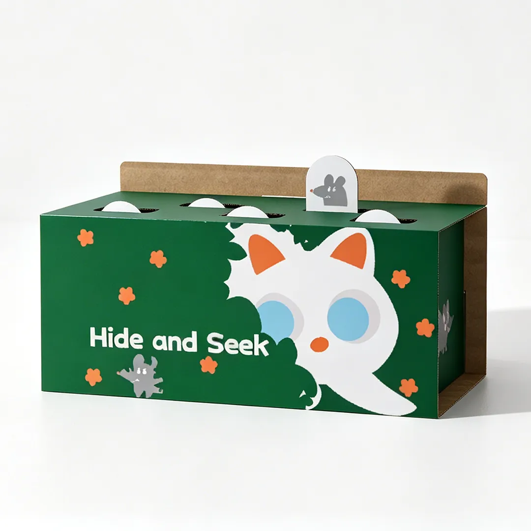 Wholesale Custom Cute Whack-a-Mole Corrugated Cat Toy WJ-0016 5