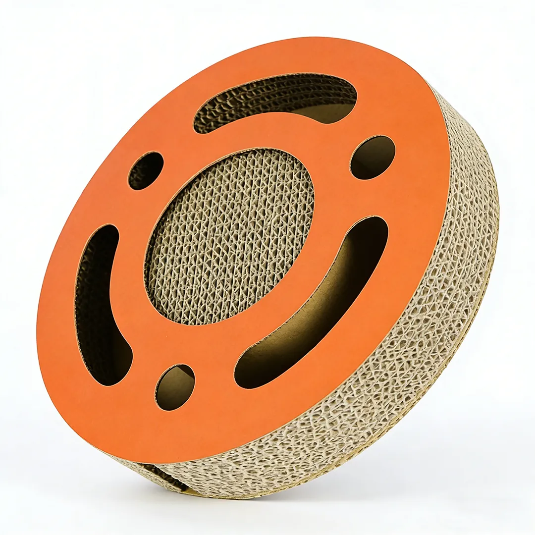 Best-Selling Cat Toy: Orange Ring Openwork Cat Scratcher WT-0009 3