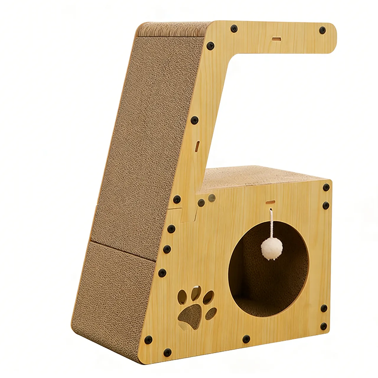 Wholesale Customizable All-in-One Cat Tree with Climbing and Hiding Features PJ-0001 1
