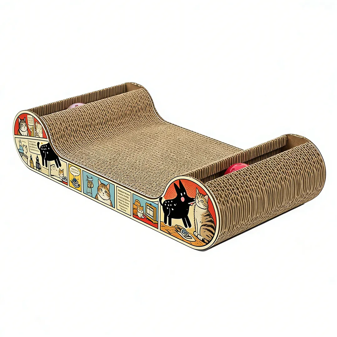 Wholesale Custom Spine-Supporting Cute Pet Lying Scratching Post W-0004 1