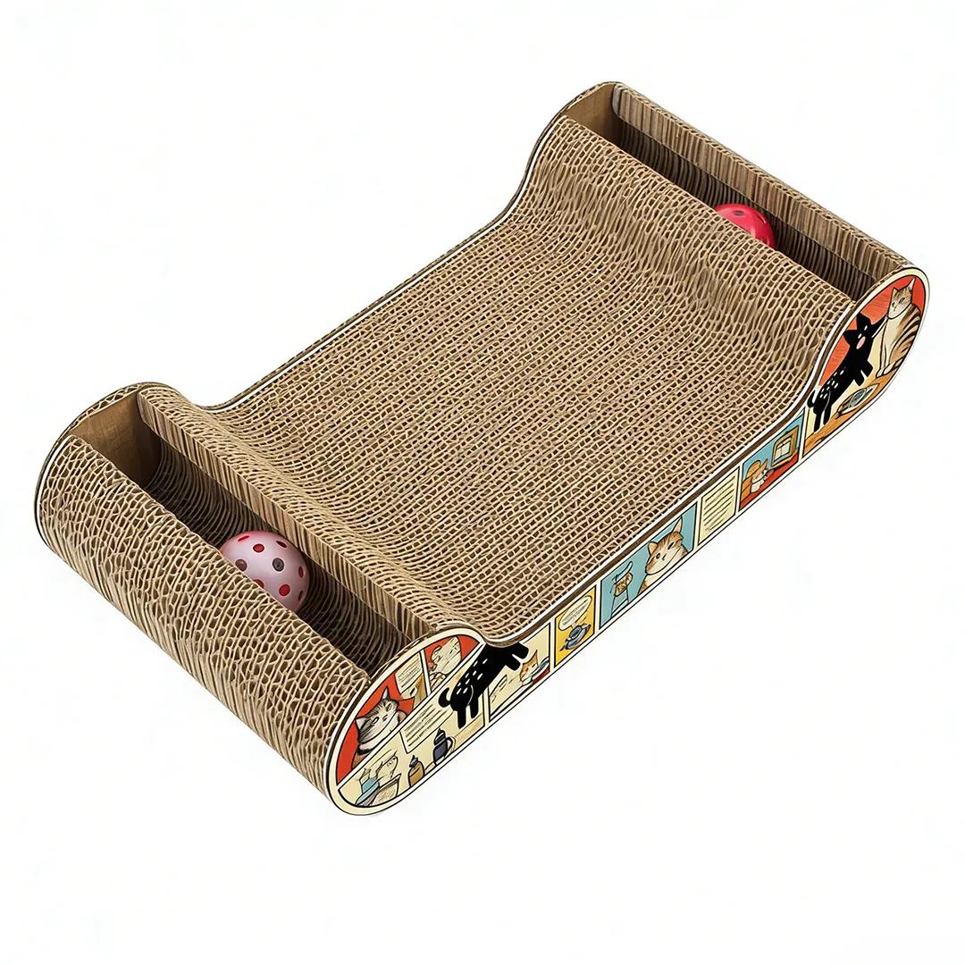 Wholesale Custom Spine-Supporting Cute Pet Lying Scratching Post W-0004 2