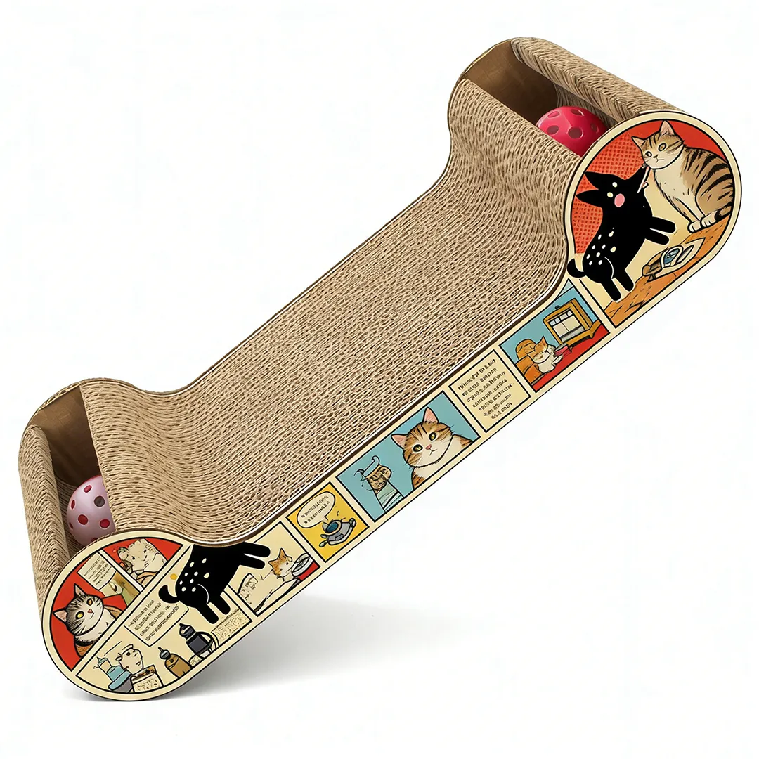 Wholesale Custom Spine-Supporting Cute Pet Lying Scratching Post W-0004 3