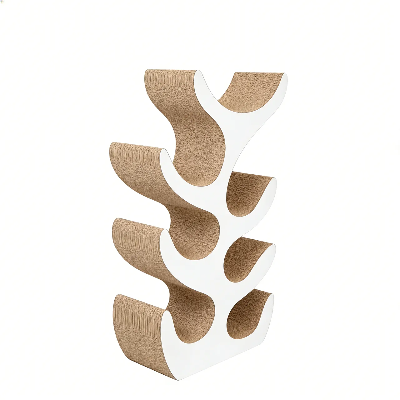 Best-Selling Custom Multi-Level Integrated Wave-Shaped Cat Tree PJ-0009 1