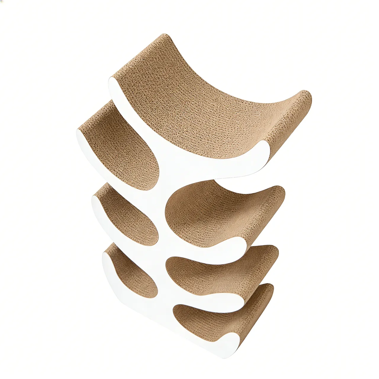 Best-Selling Custom Multi-Level Integrated Wave-Shaped Cat Tree PJ-0009 3
