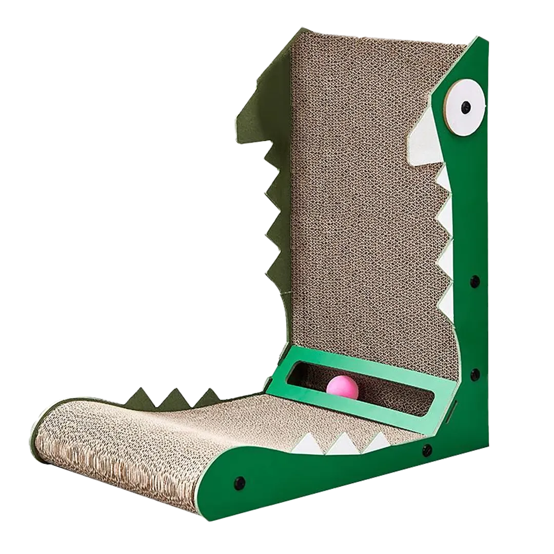 Best-Selling Custom Cat Toy: All-in-One Hide-and-Scratch Dinosaur Scratching Post WJ-0012 1