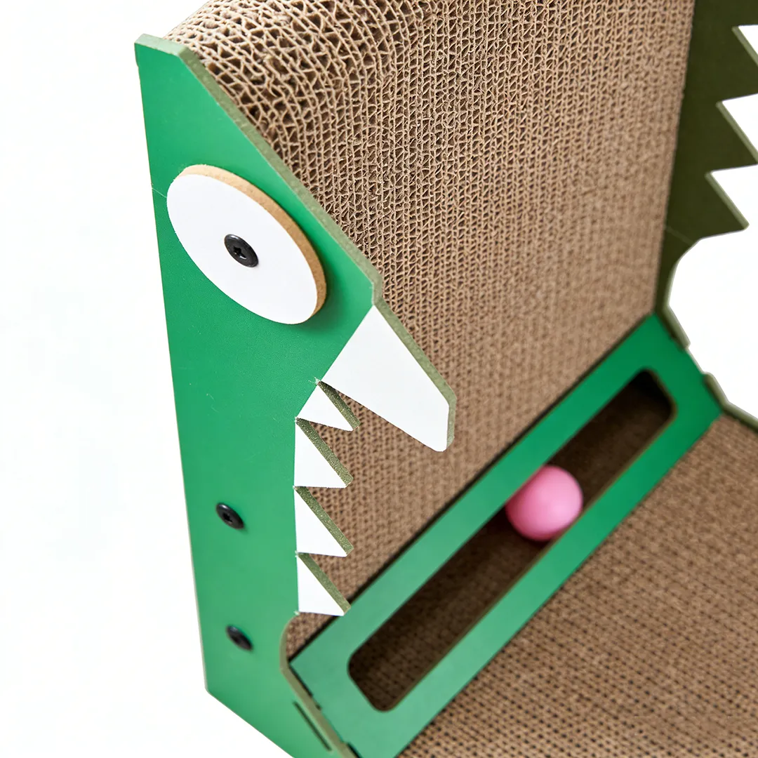 Best-Selling Custom Cat Toy: All-in-One Hide-and-Scratch Dinosaur Scratching Post WJ-0012 3