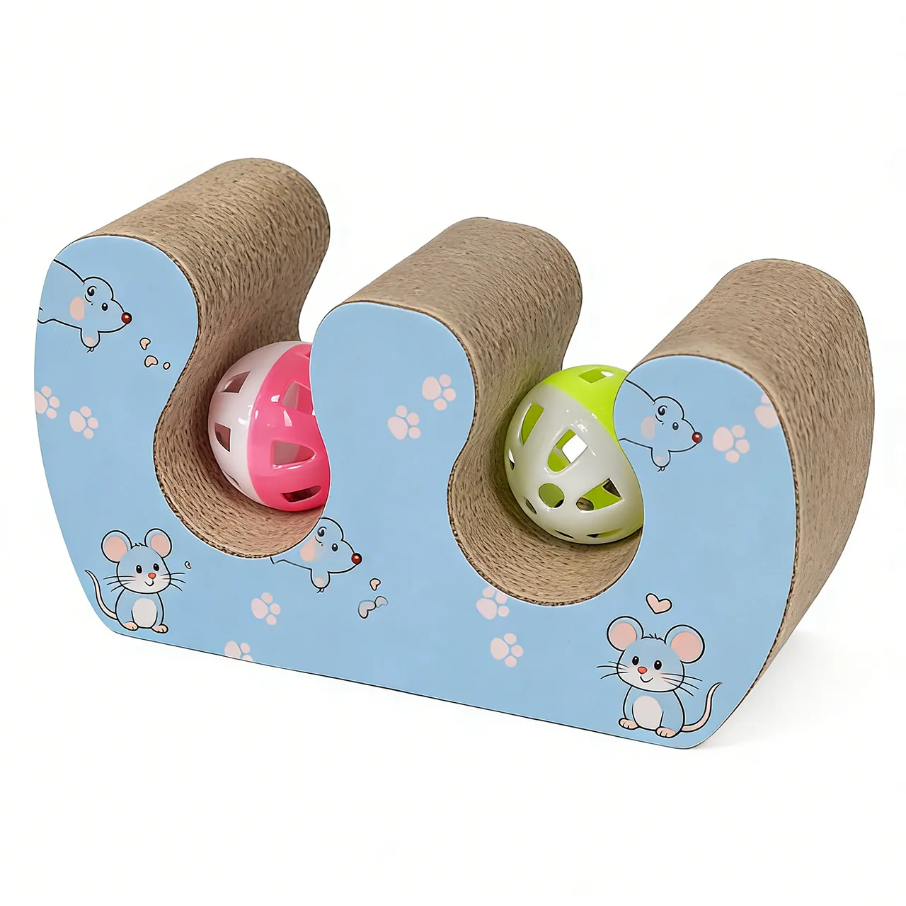 Best-Selling Custom Interactive Double-Ball Cat Toy WJ-0002 1