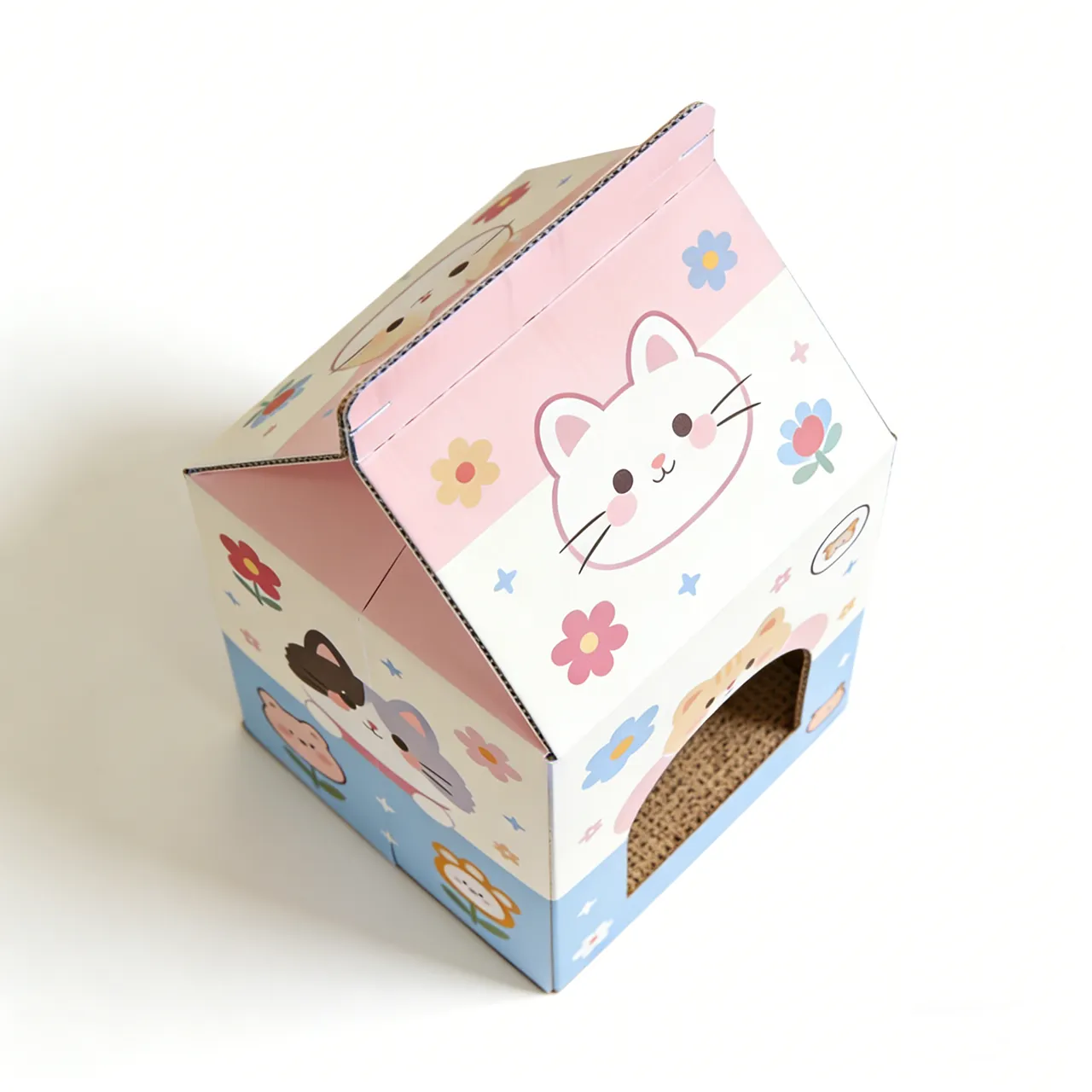 Best-Selling Custom Milk Carton-Style Cat House WW-0003 3