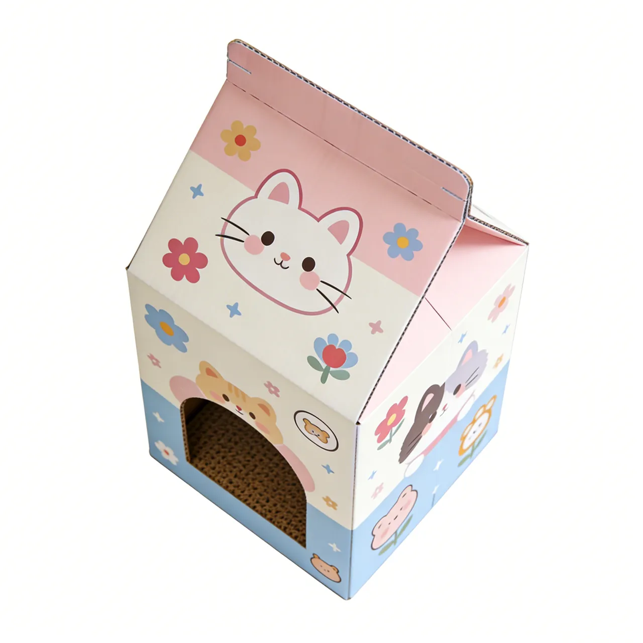 Best-Selling Custom Milk Carton-Style Cat House WW-0003 2