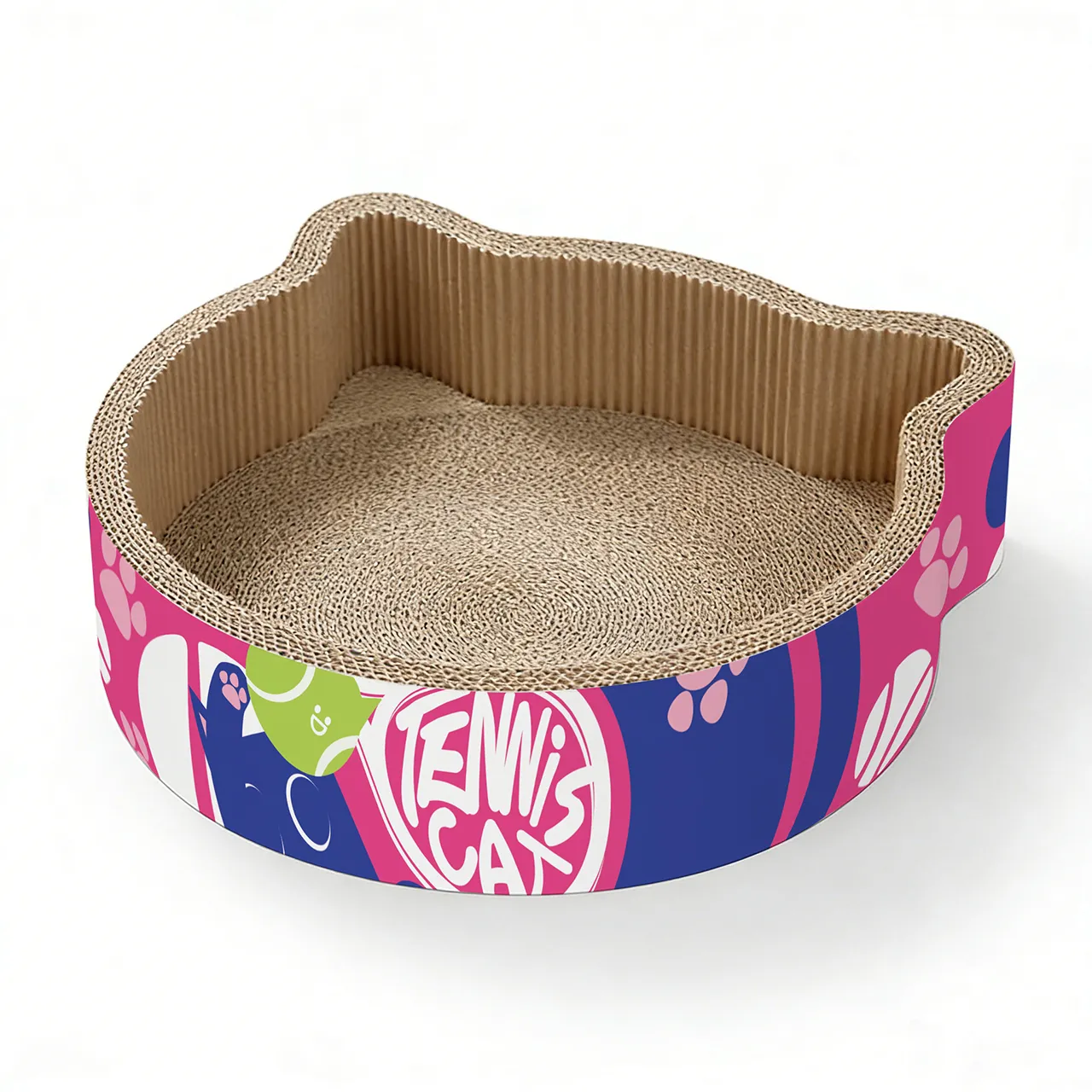Novedad: Rascador para gatos con diseño de tenis y orejas de gato ZB-0105