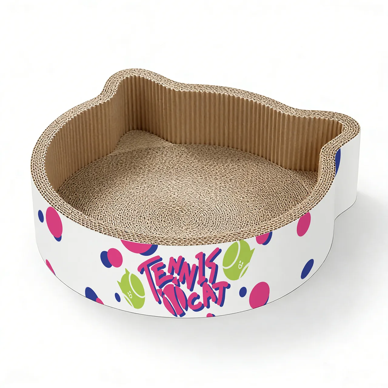 New Arrival: Tennis-Themed Cat Scratching Post with Cat Ears ZB-0105 4
