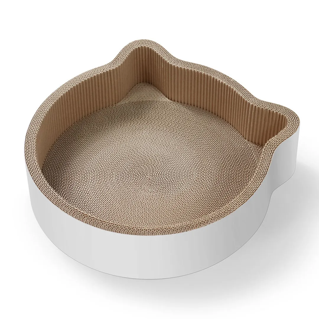 Best-Selling Wholesale Custom Cat Ear-Shaped Scratching Bed ZB-0007 1