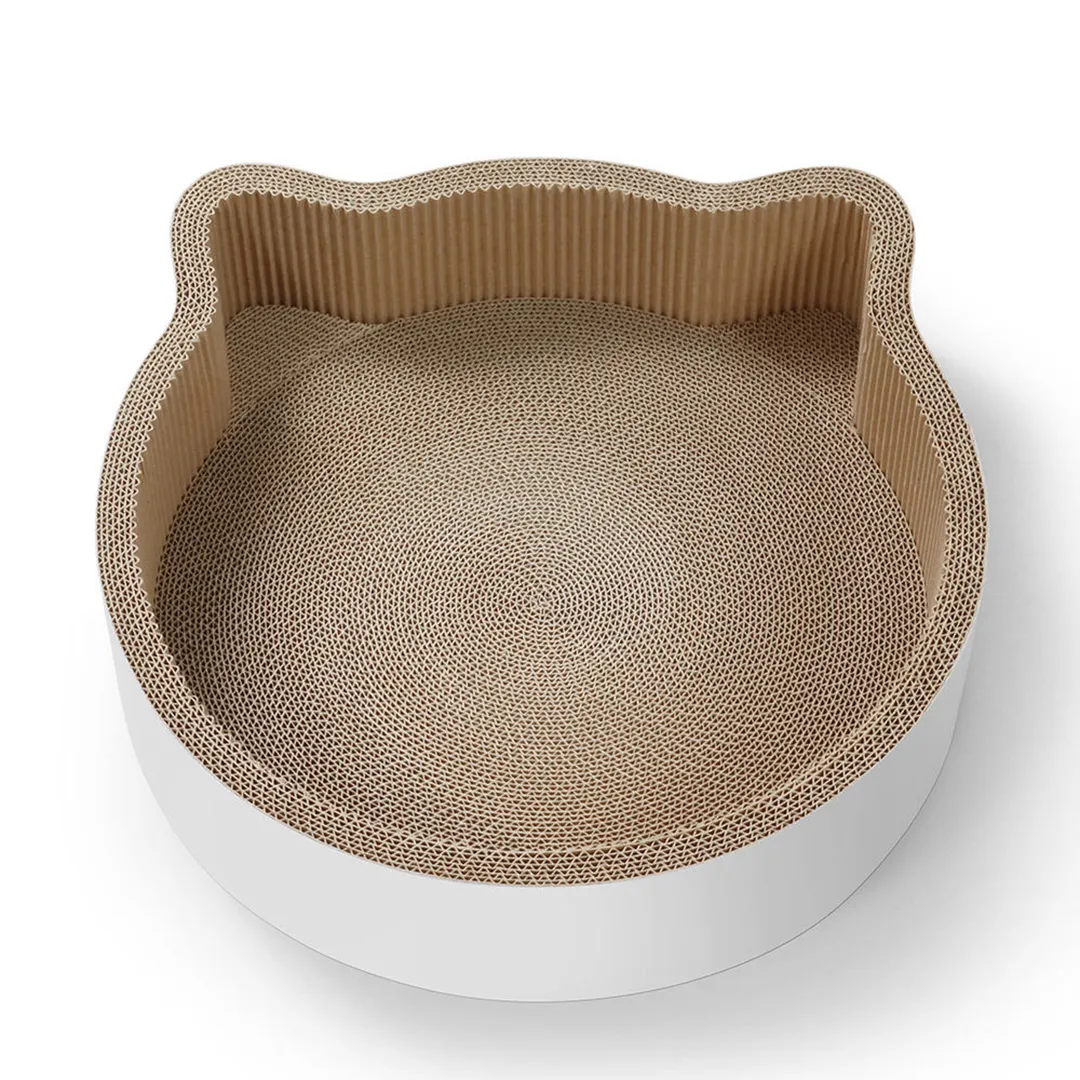 Best-Selling Wholesale Custom Cat Ear-Shaped Scratching Bed ZB-0007 2