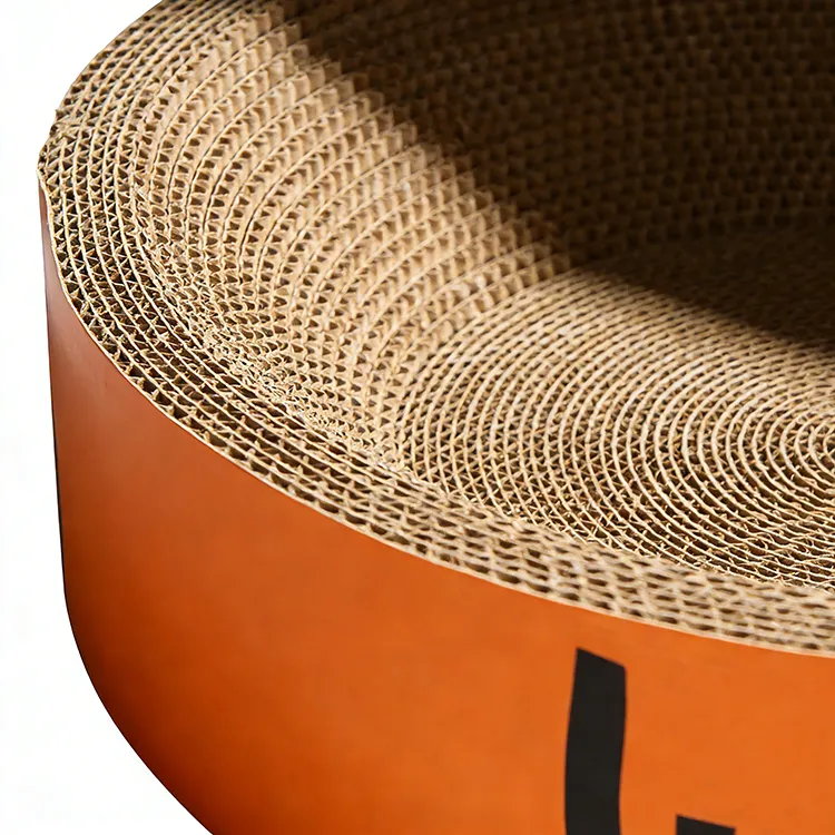 Simple Round Cat Scratching Post ZB-0009 3