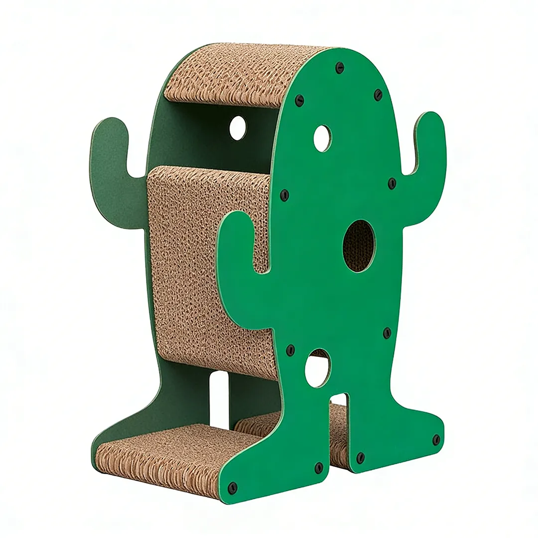Großhandel Kundenspezifischer grüner froschförmiger Kratzbaum ZB-0040 2