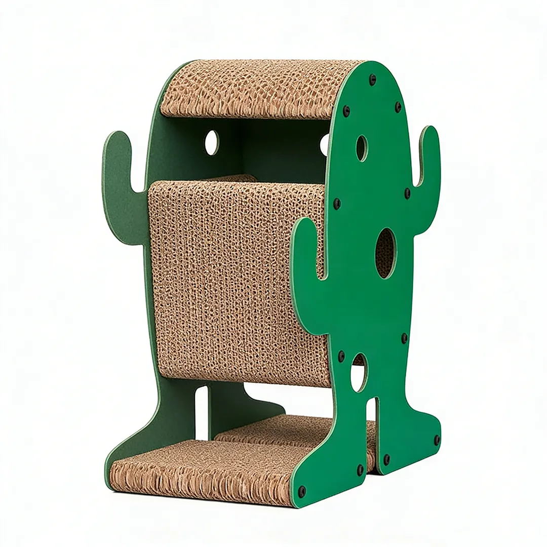 Großhandel Kundenspezifischer grüner froschförmiger Kratzbaum ZB-0040 3