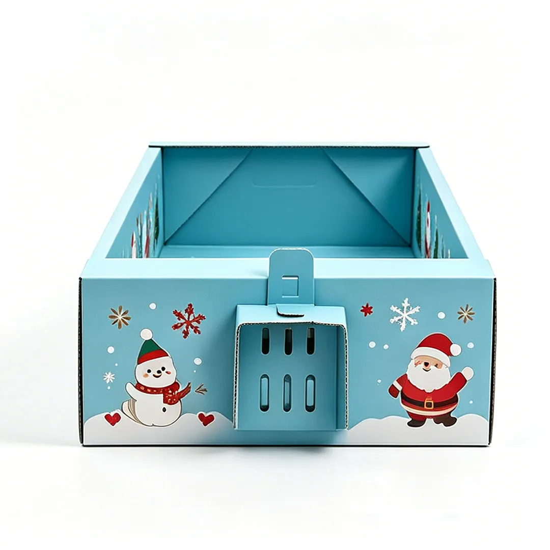 Wholesale snow fun Christmas moon throwing cat litter box SP-0013 2